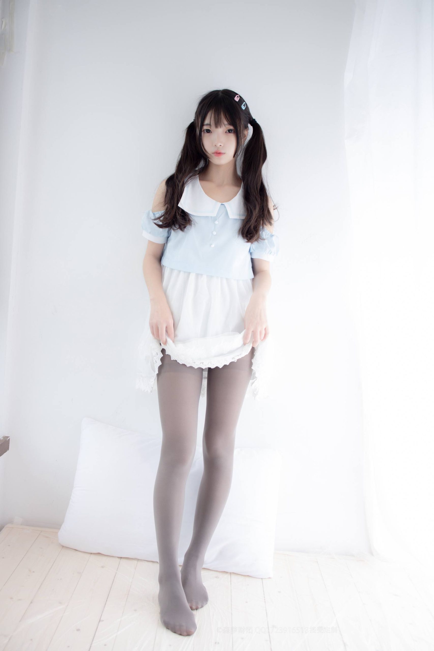 图片[4]-超级甜美的灰丝小姑娘【86P】20005-hasate摄影图片资源整理