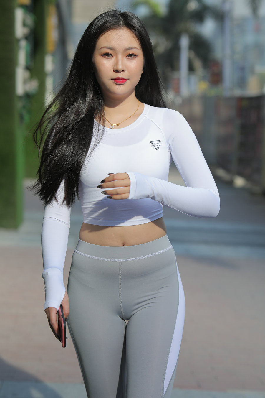 图片[1]-灰色瑜伽裤女孩 J0907 468P2V-6.31GB-hasate摄影图片资源整理