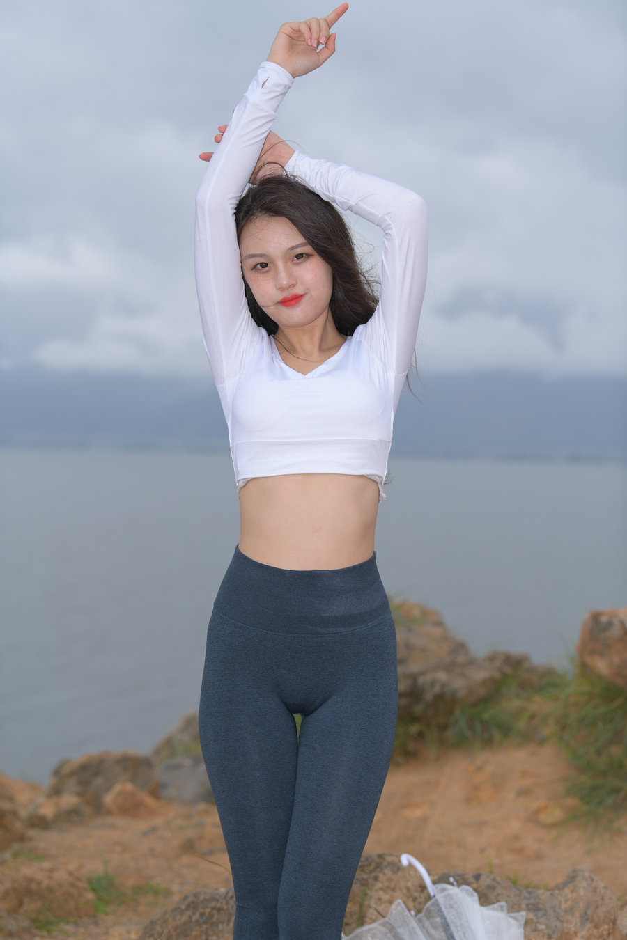 图片[2]-深蓝色瑜伽裤甜美女孩 J1320 514P2V-17.5GB-hasate摄影图片资源整理