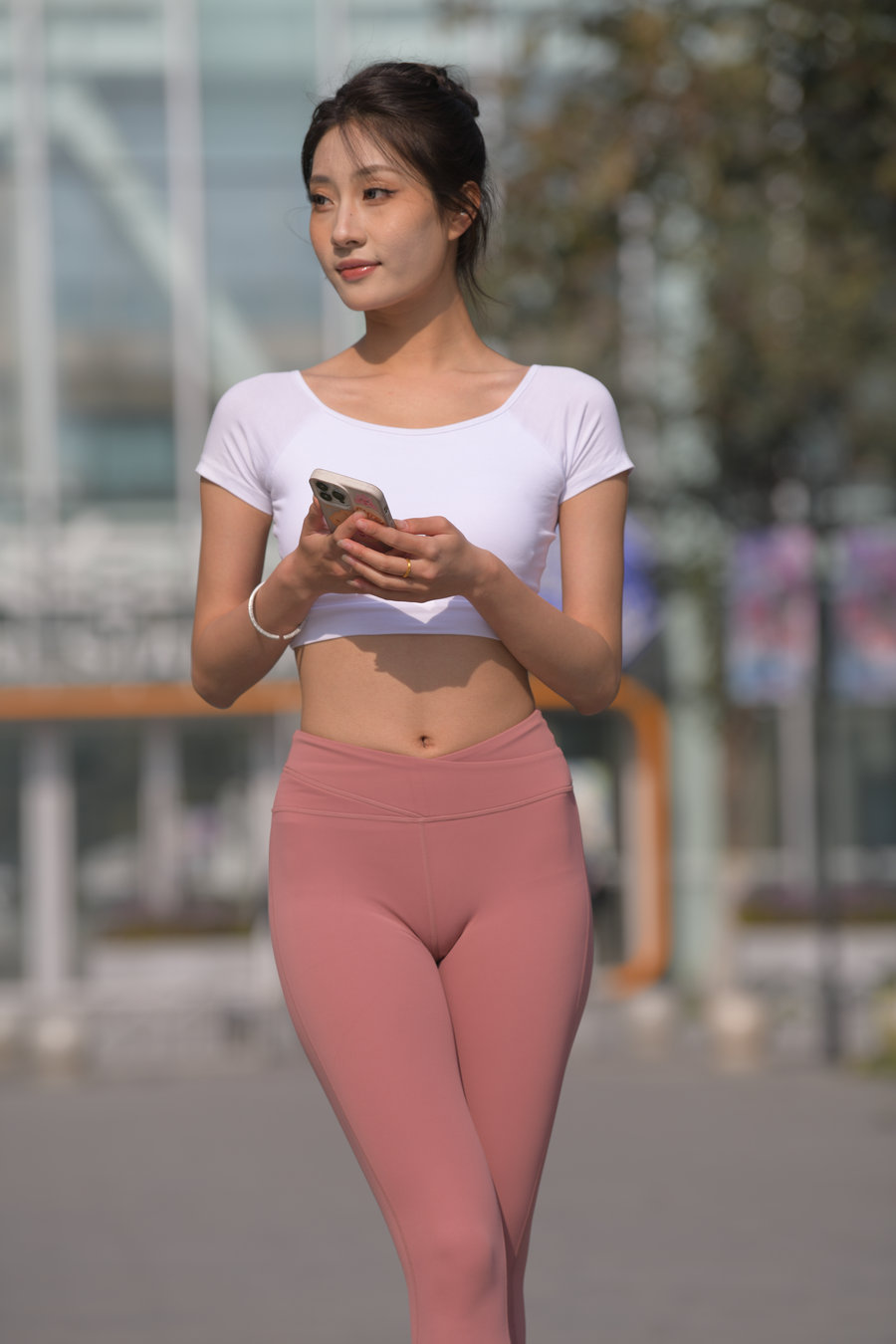 图片[1]-粉红色瑜伽裤女孩J4915 583P1V-26.4GB-hasate摄影图片资源整理