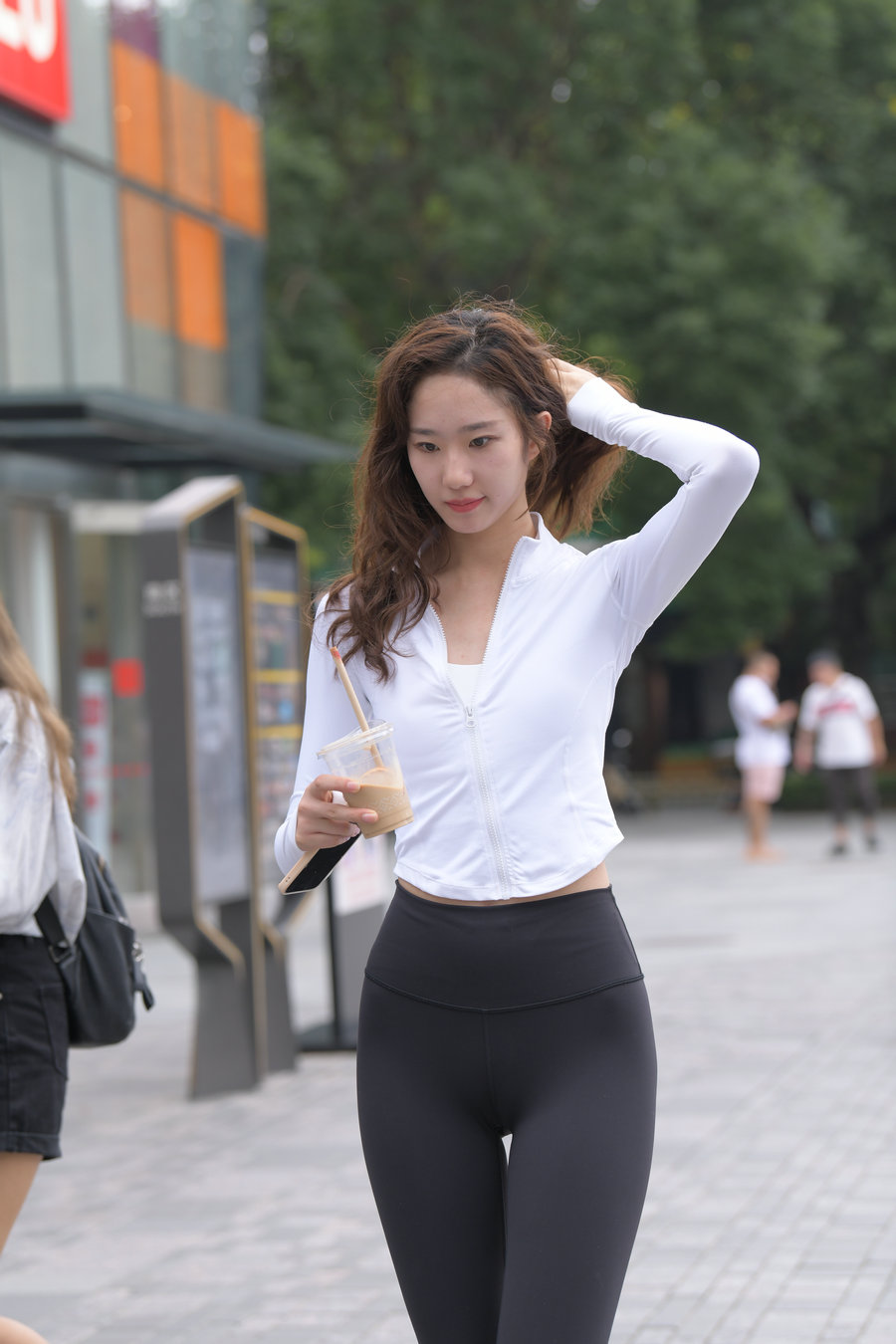 图片[3]-像刘亦菲的黑色瑜伽裤女孩J2237 340P1V-14.8GB-hasate摄影图片资源整理