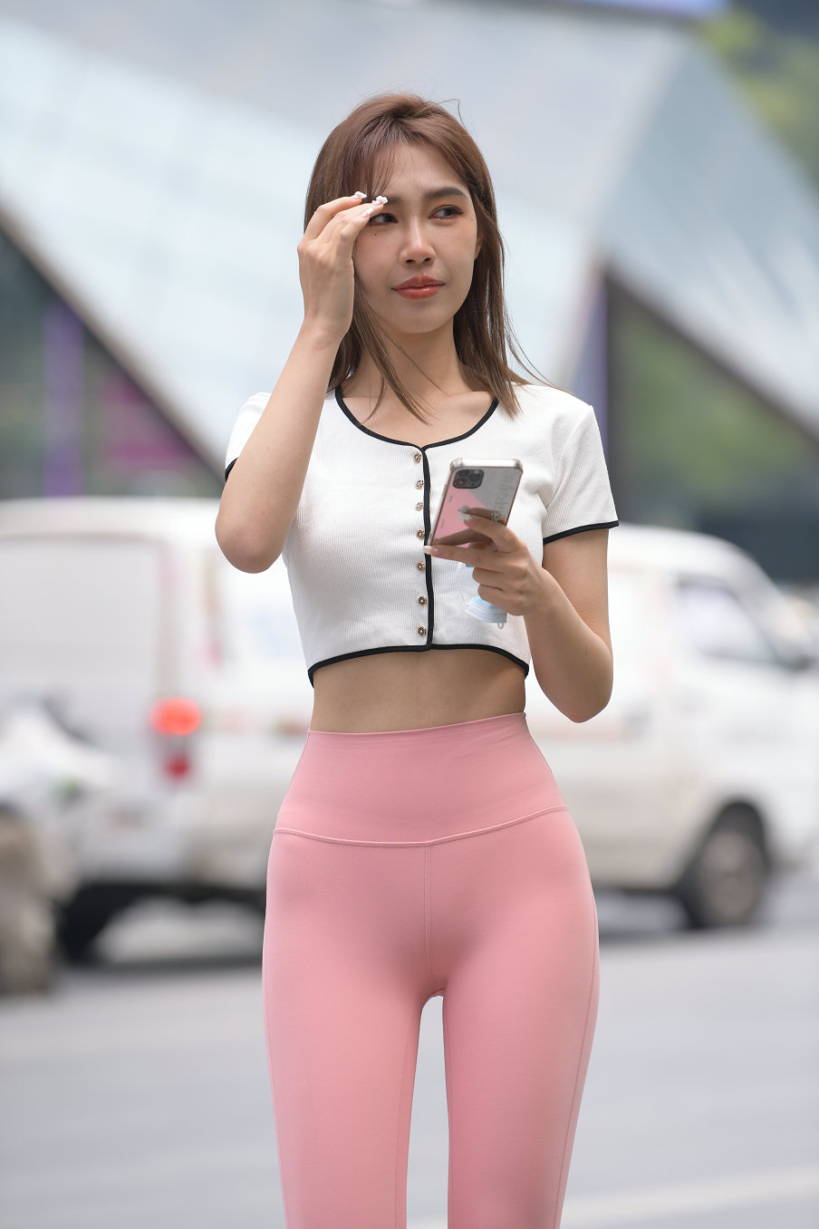 图片[2]-街拍粉色瑜伽裤女孩J2900 645P1V-20.7GB-hasate摄影图片资源整理