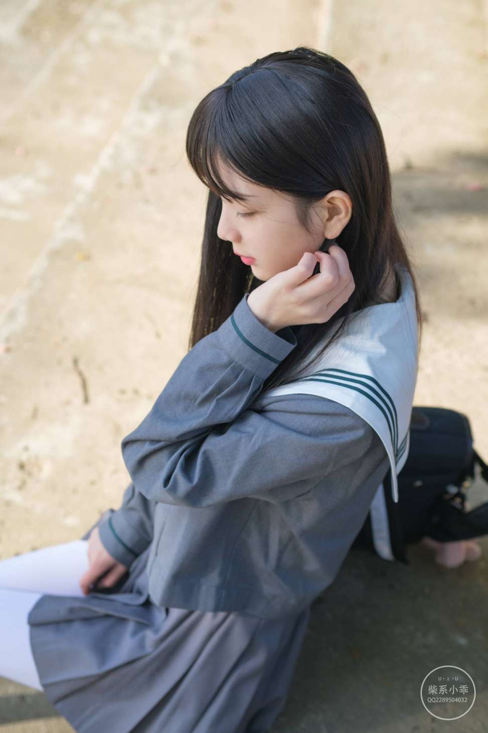图片[3]-白丝清纯少女真的太可爱了【60P】20001-hasate摄影图片资源整理