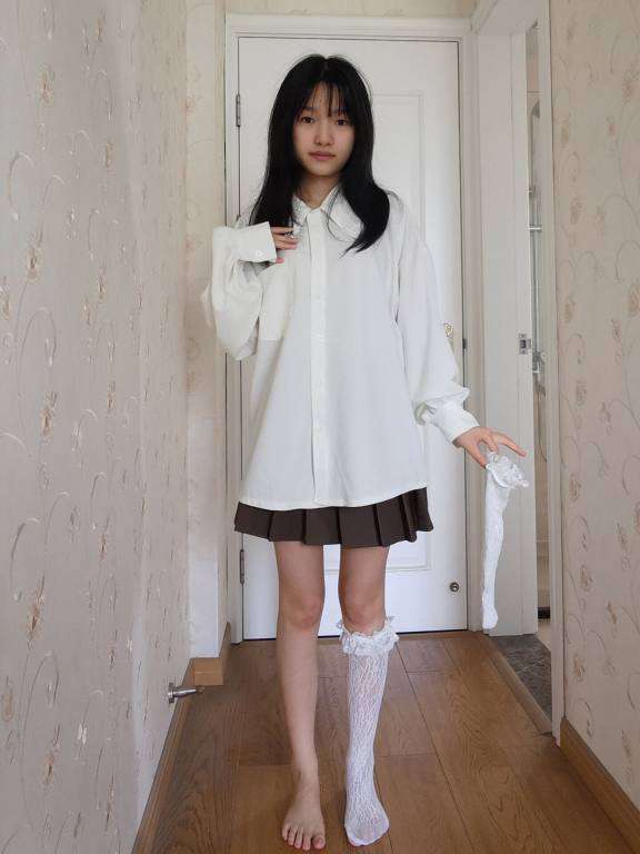 百褶裙可爱又大方的小姑娘【122P】20002-hasate摄影图片资源整理