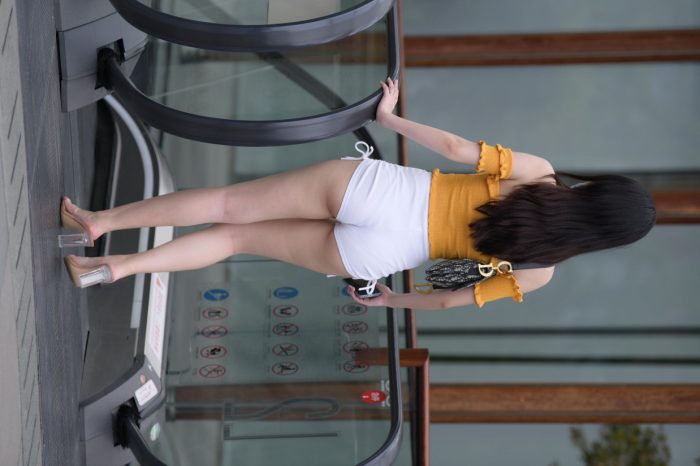 高腰白色短裤的漂亮女孩【767P】00065-hasate摄影图片资源整理