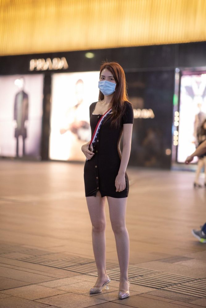 逛商场的黑色包臀裙美丽女孩【385P】00050-hasate摄影图片资源整理